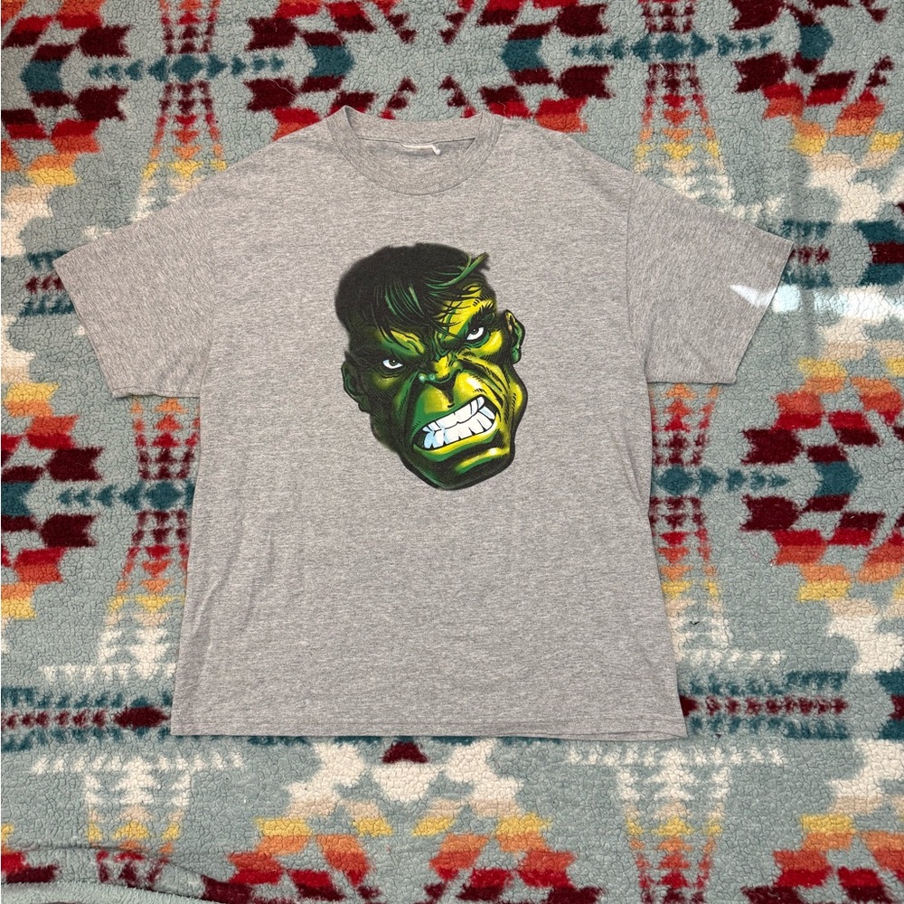 Vintage The Incredible Hulk Shirt Gray Size Large Tennessee River